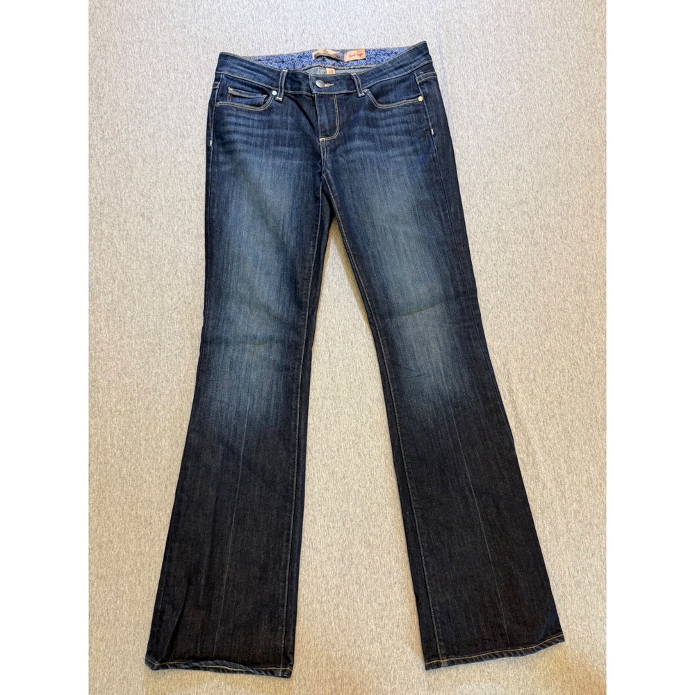 Paige Premium Denim Laurel Canyon Bootcut Jeans Dark Wash Size 28 Made in USA